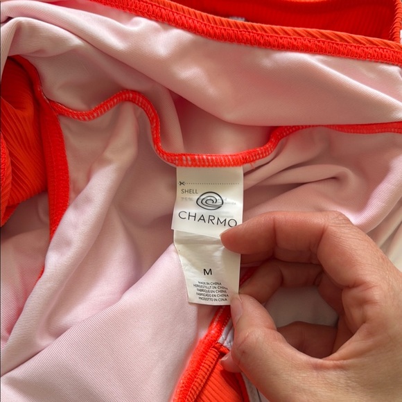 Vibrant Orange One-Piece Swimsuit - Picture 3 of 3